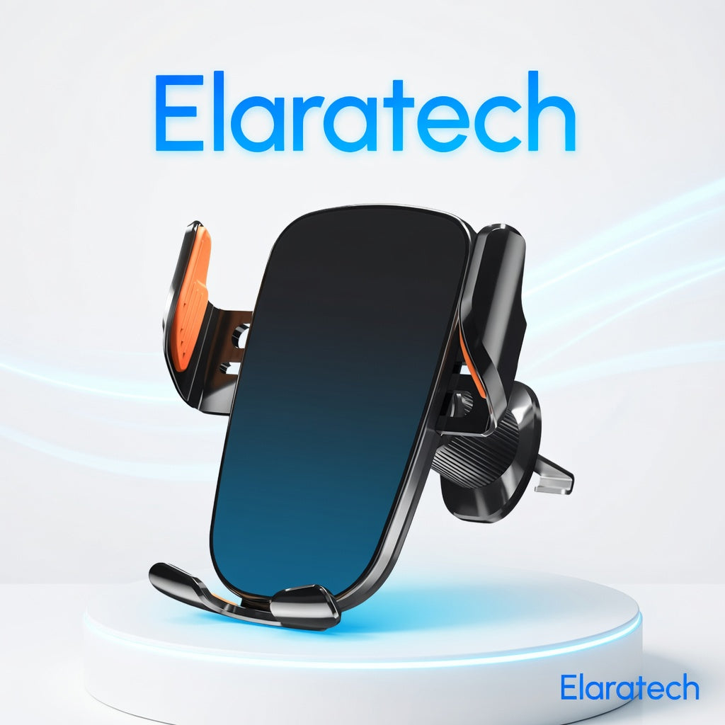 Wireless Car Charger - Air Vent Fast Charging Phone Holder in Car - compatible with iPhone + Android