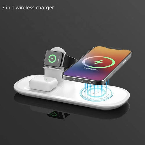 3-1 Fast Charging Wireless Charger Station