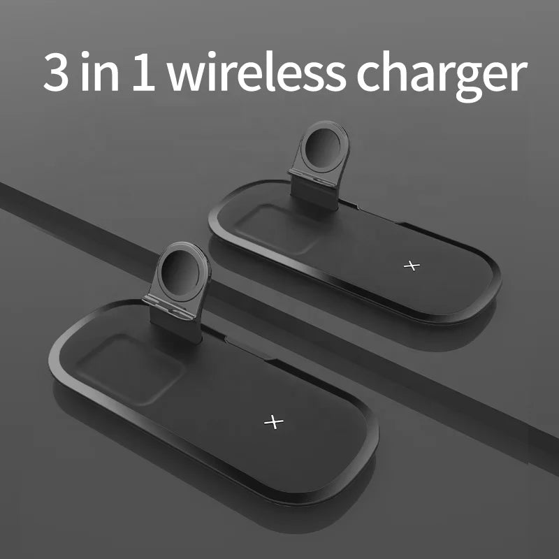 3-1 Fast Charging Wireless Charger Station