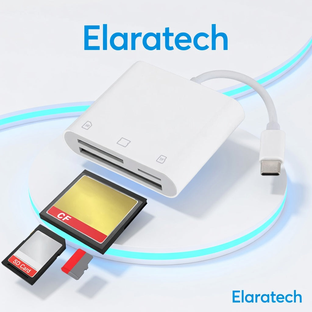 3 in 1 Type-C To SD/TF/CF Memory Card Adapter