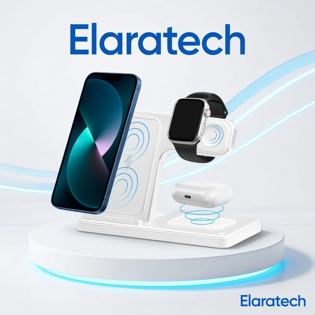 3 In 1 Magnetic Wireless Dock Station - Compatible with any devices