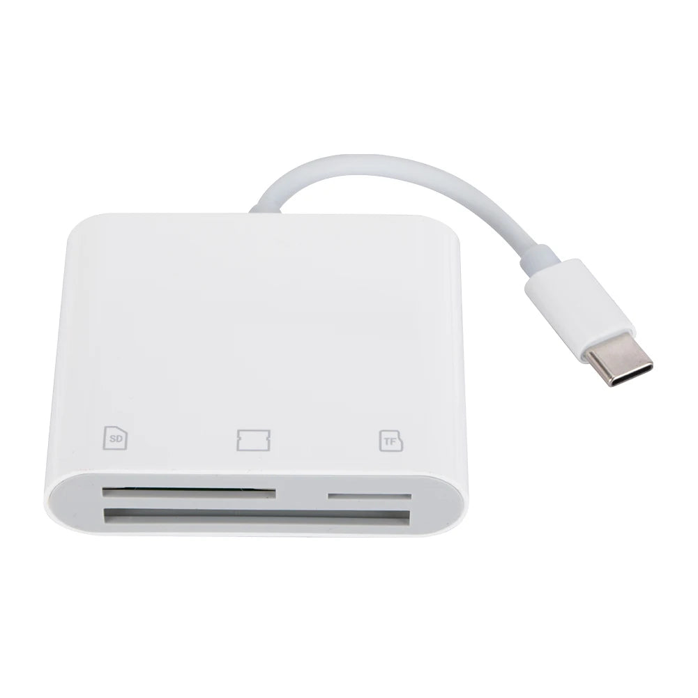 3 in 1 Type-C To SD/TF/CF Memory Card Adapter