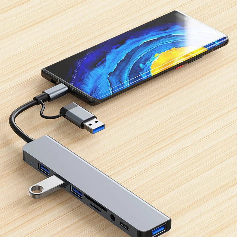 8 in 2 USB +Type C Docking Station