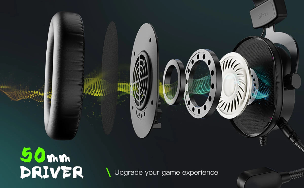 Gaming Headset with Mic Over-Ear Headphones