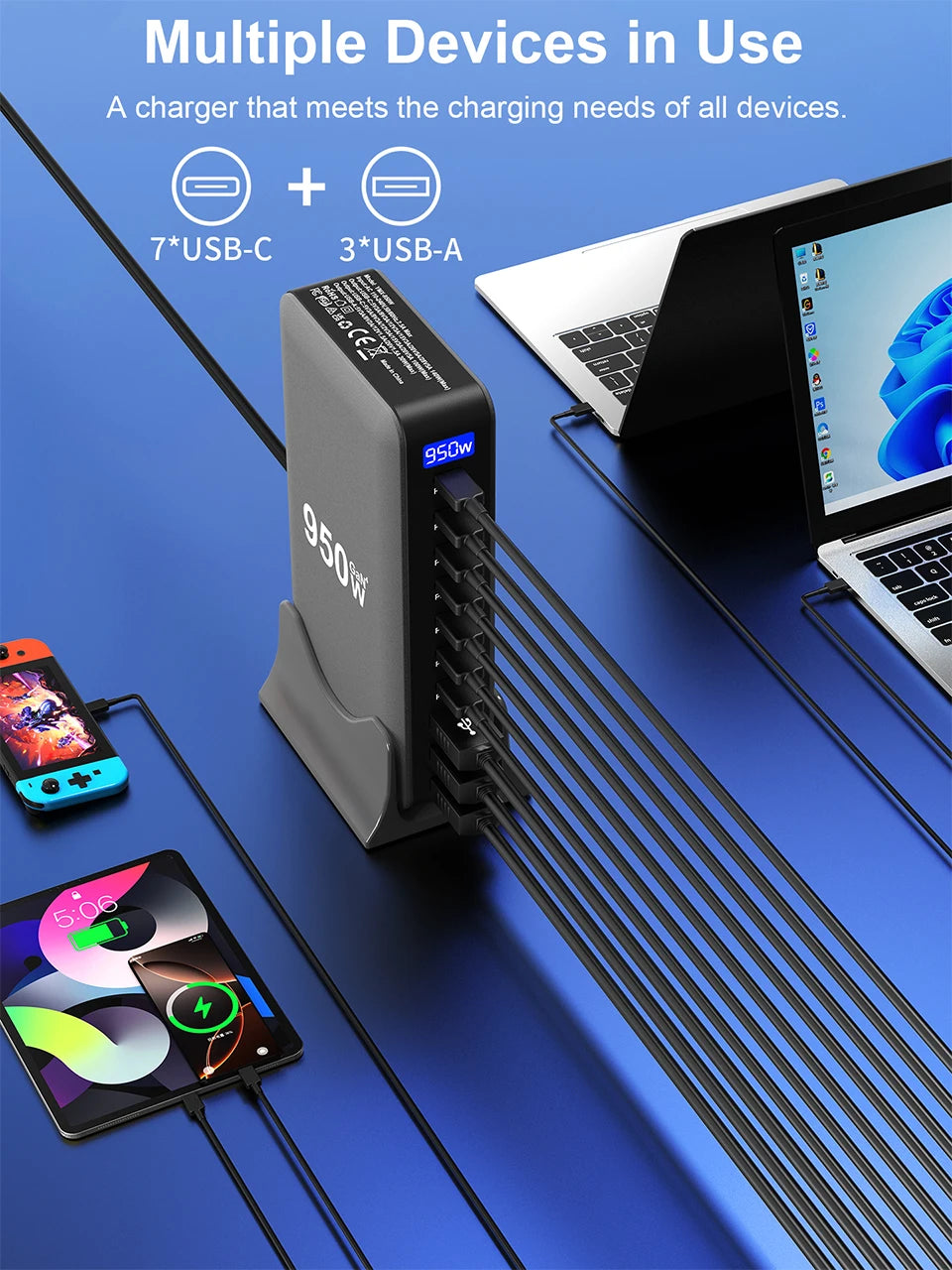 3.0 Multiport Fast Charging Station