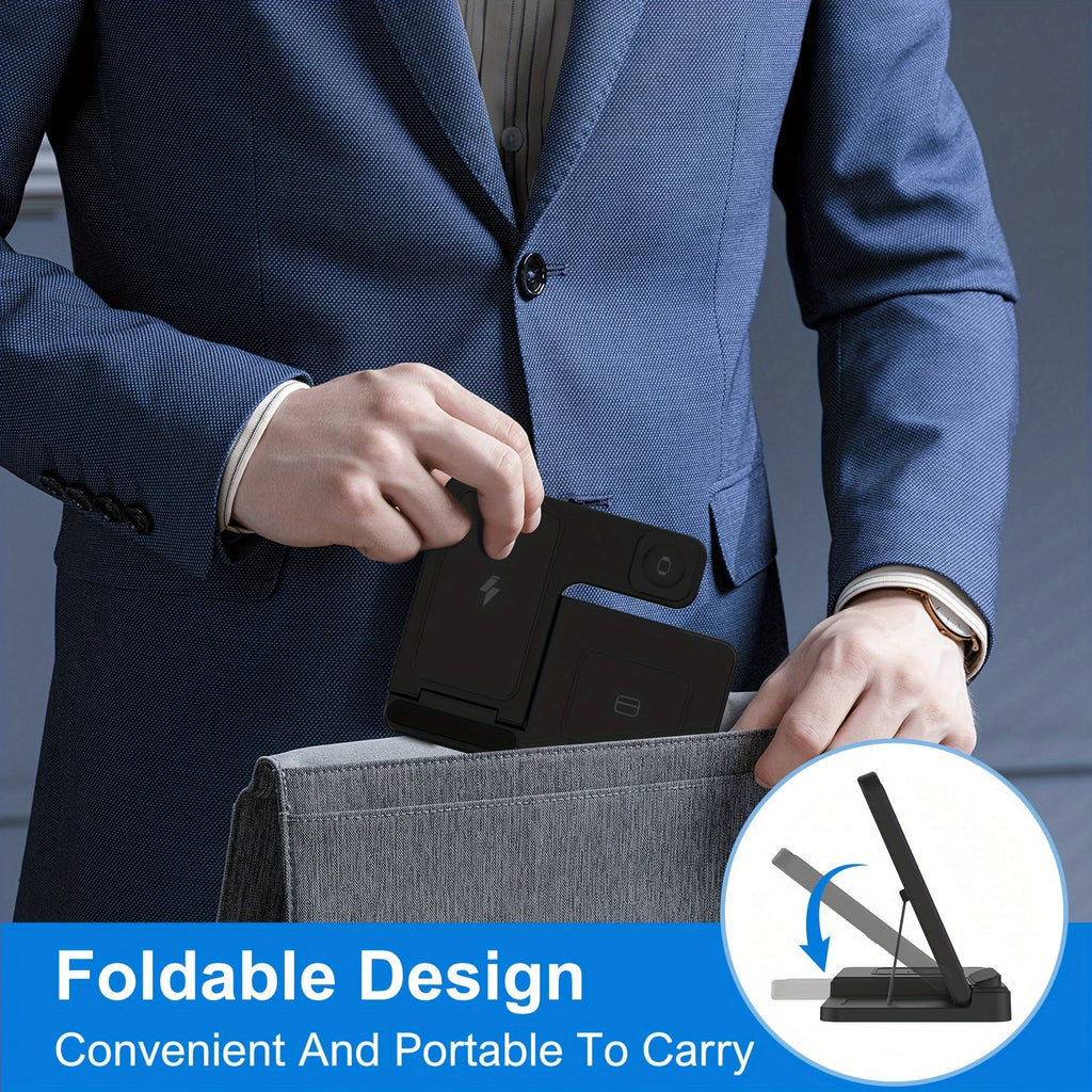 3 In 1 Magnetic Wireless Dock Station - Compatible with any devices