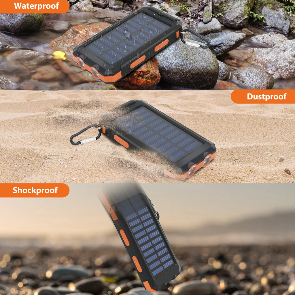 Solar Power Bank Portable - Waterproof