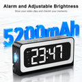 Wireless Alarm Clock - Wifi Control - Night Vision Home Surveillance Monitor