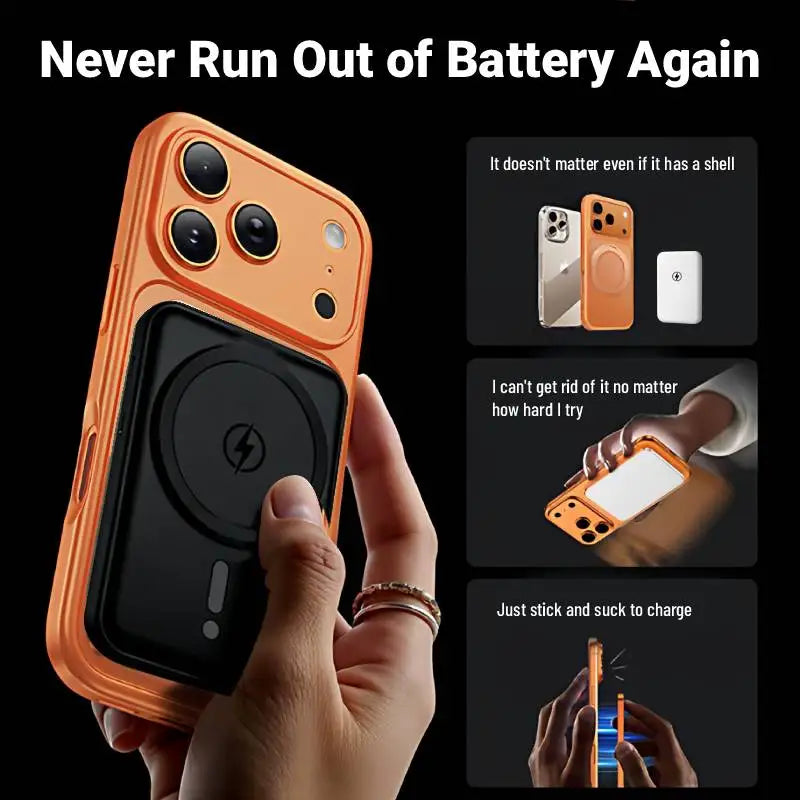 Magnetic Wireless Charger + Power Bank for iPhone 17/16/15/14/13/12
