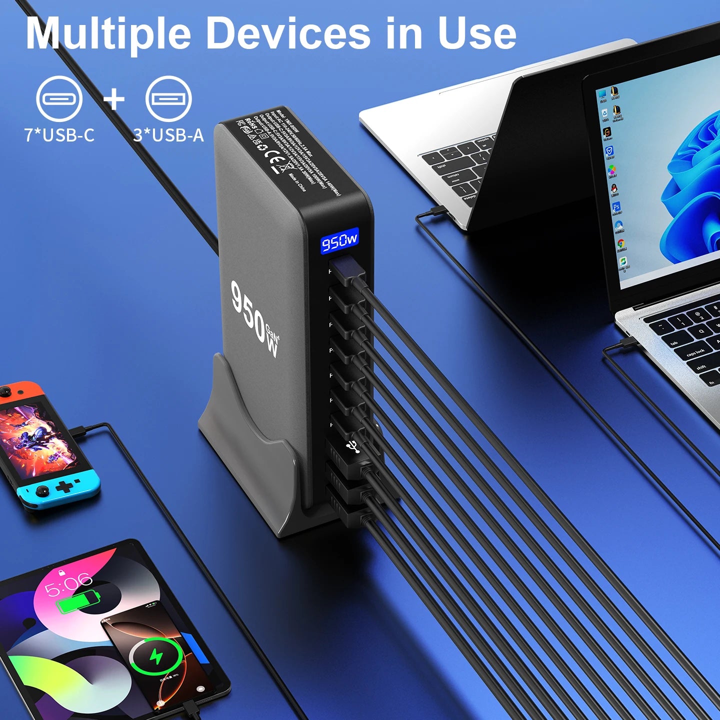 3.0 Multiport Fast Charging Station