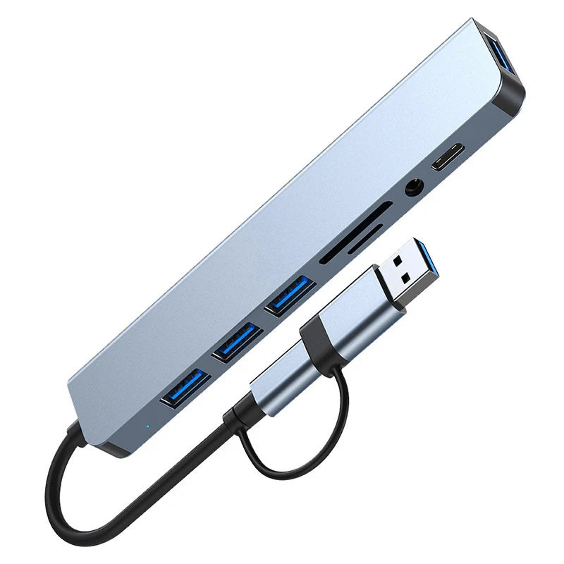 8 in 2 USB +Type C Docking Station