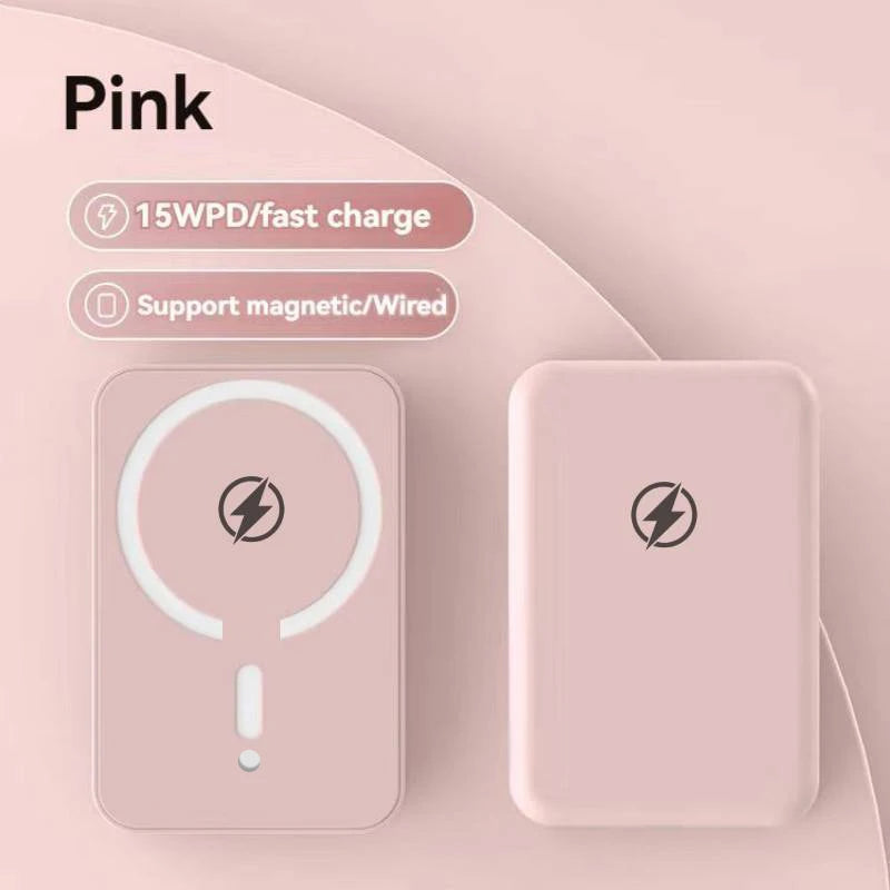 Magnetic Wireless Charger + Power Bank for iPhone 17/16/15/14/13/12