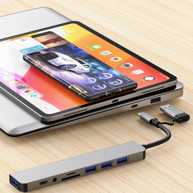 8 in 2 USB +Type C Docking Station