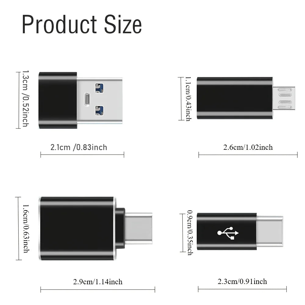 USB Cto USB Adapter 8Pack