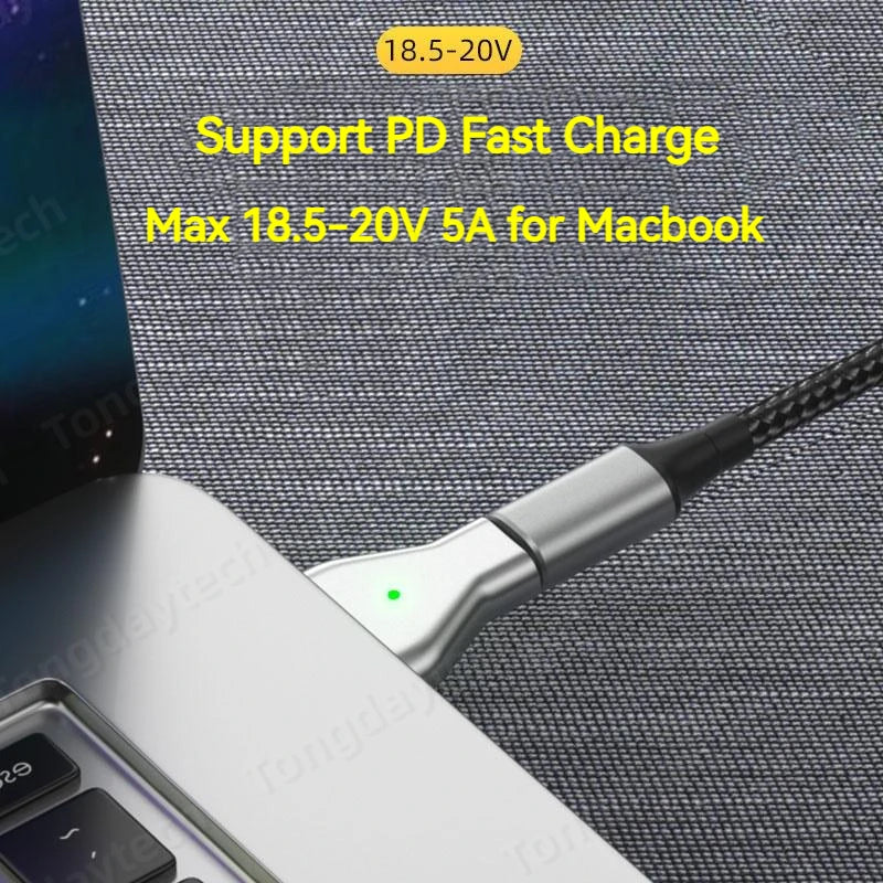 USB Type C Magnetic PD Adapter for MacBook Magsafe charger
