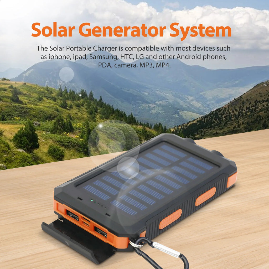 Solar Power Bank Portable - Waterproof