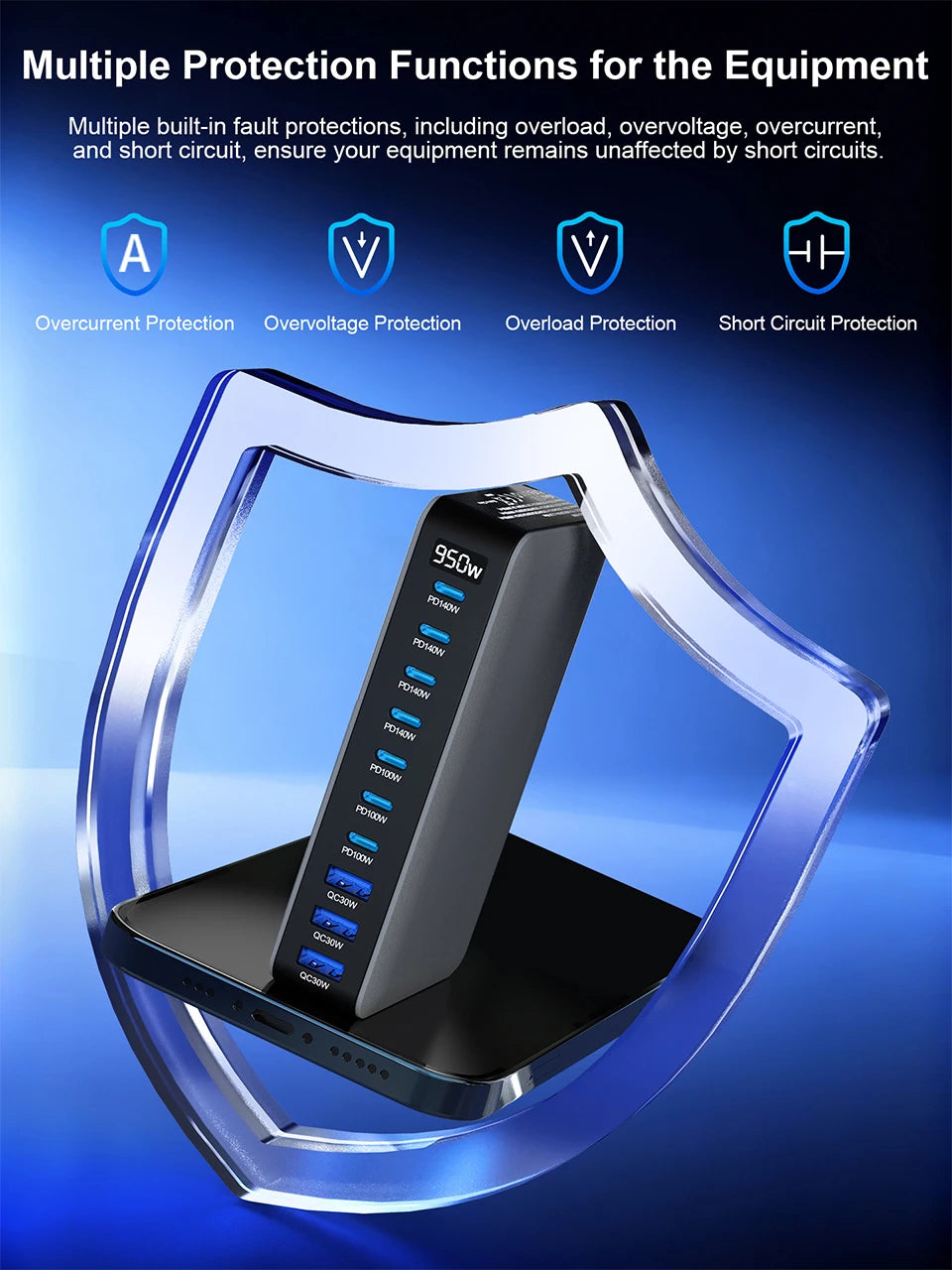 3.0 Multiport Fast Charging Station