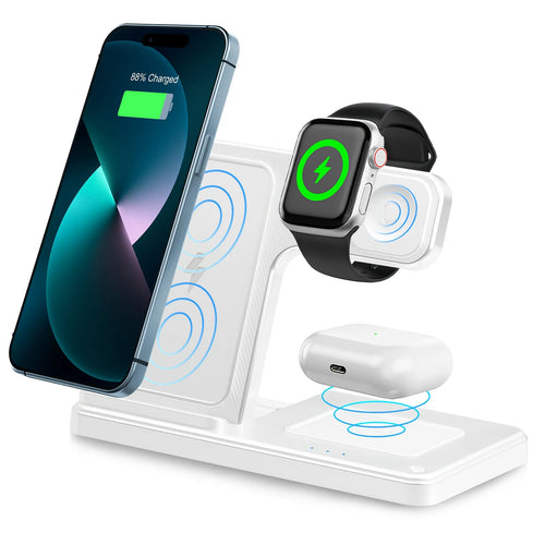 3 In 1 Magnetic Wireless Dock Station - Compatible with any devices