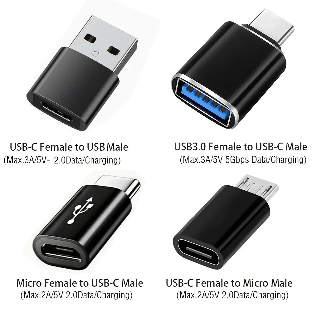 USB Cto USB Adapter 8Pack