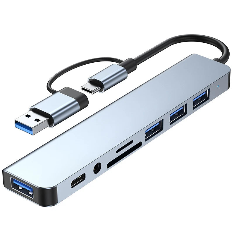 8 in 2 USB +Type C Docking Station