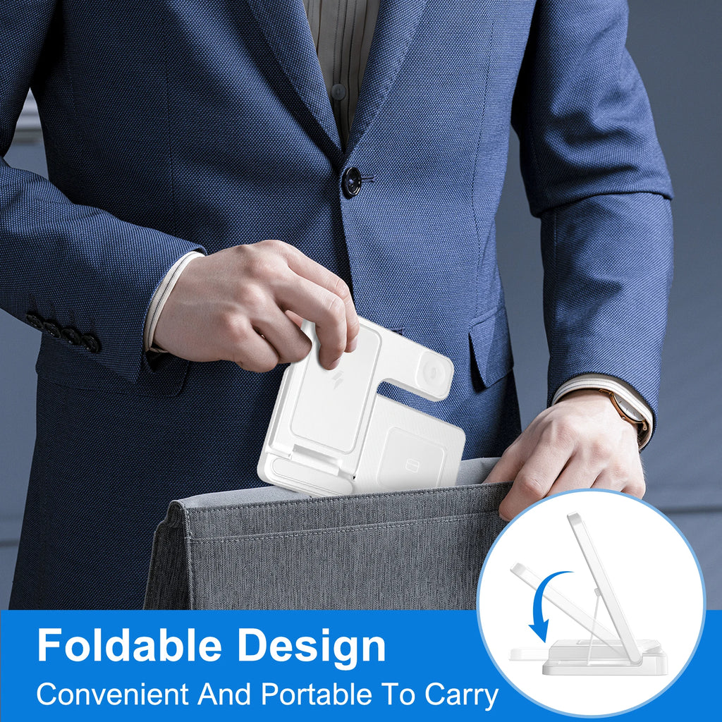 3 In 1 Magnetic Wireless Dock Station - Compatible with any devices