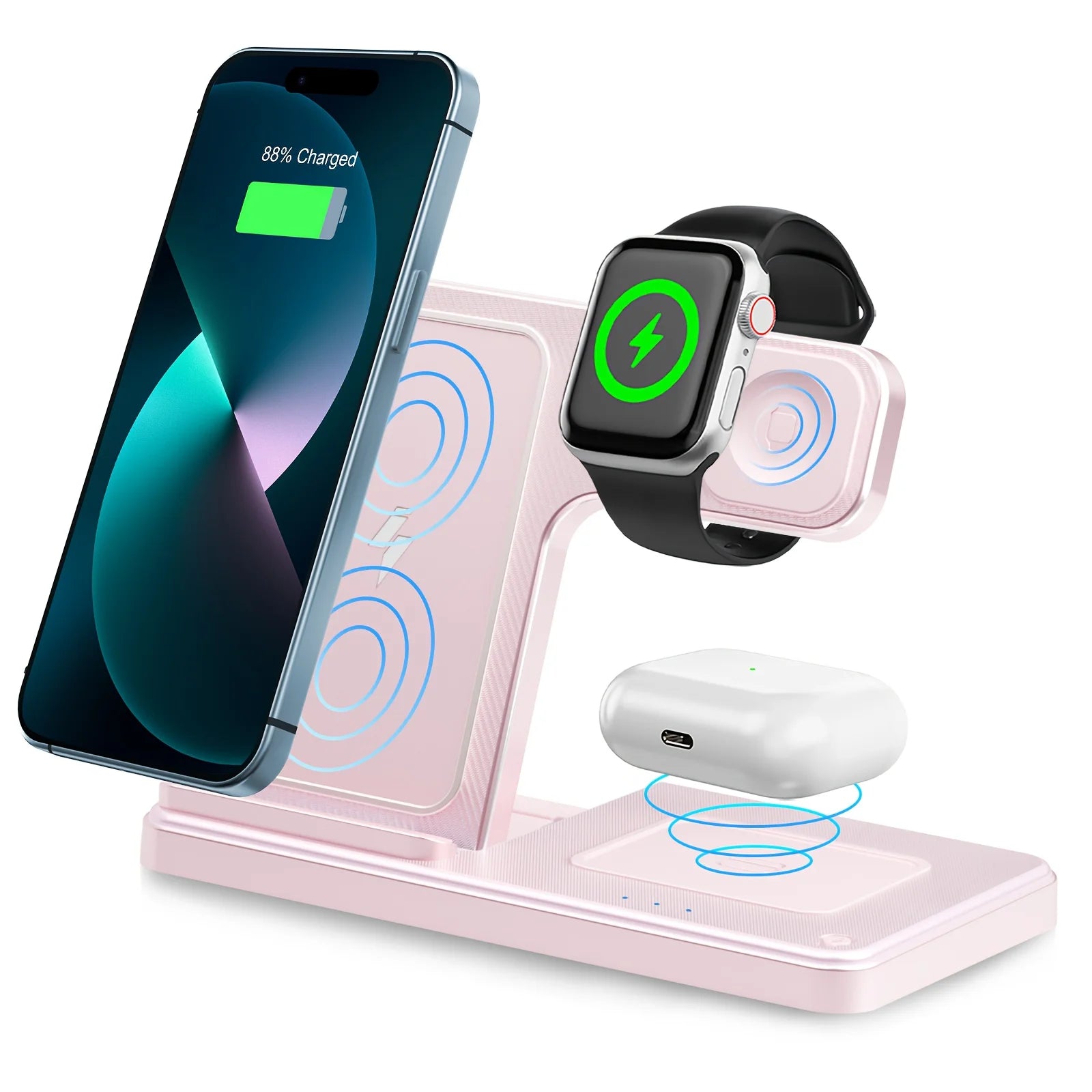 3 In 1 Magnetic Wireless Dock Station - Compatible with any devices
