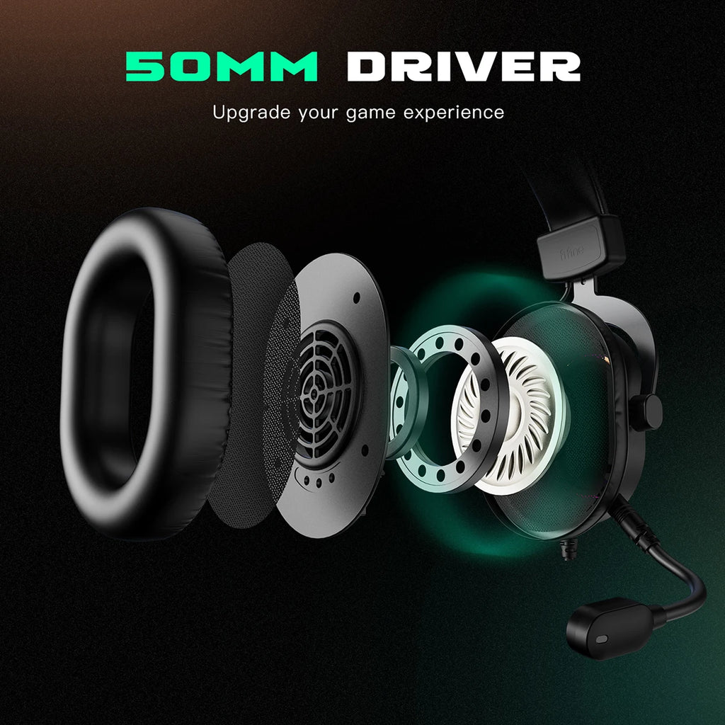 Gaming Headset with Mic Over-Ear Headphones