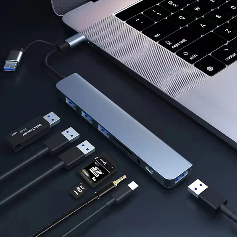8 in 2 USB +Type C Docking Station