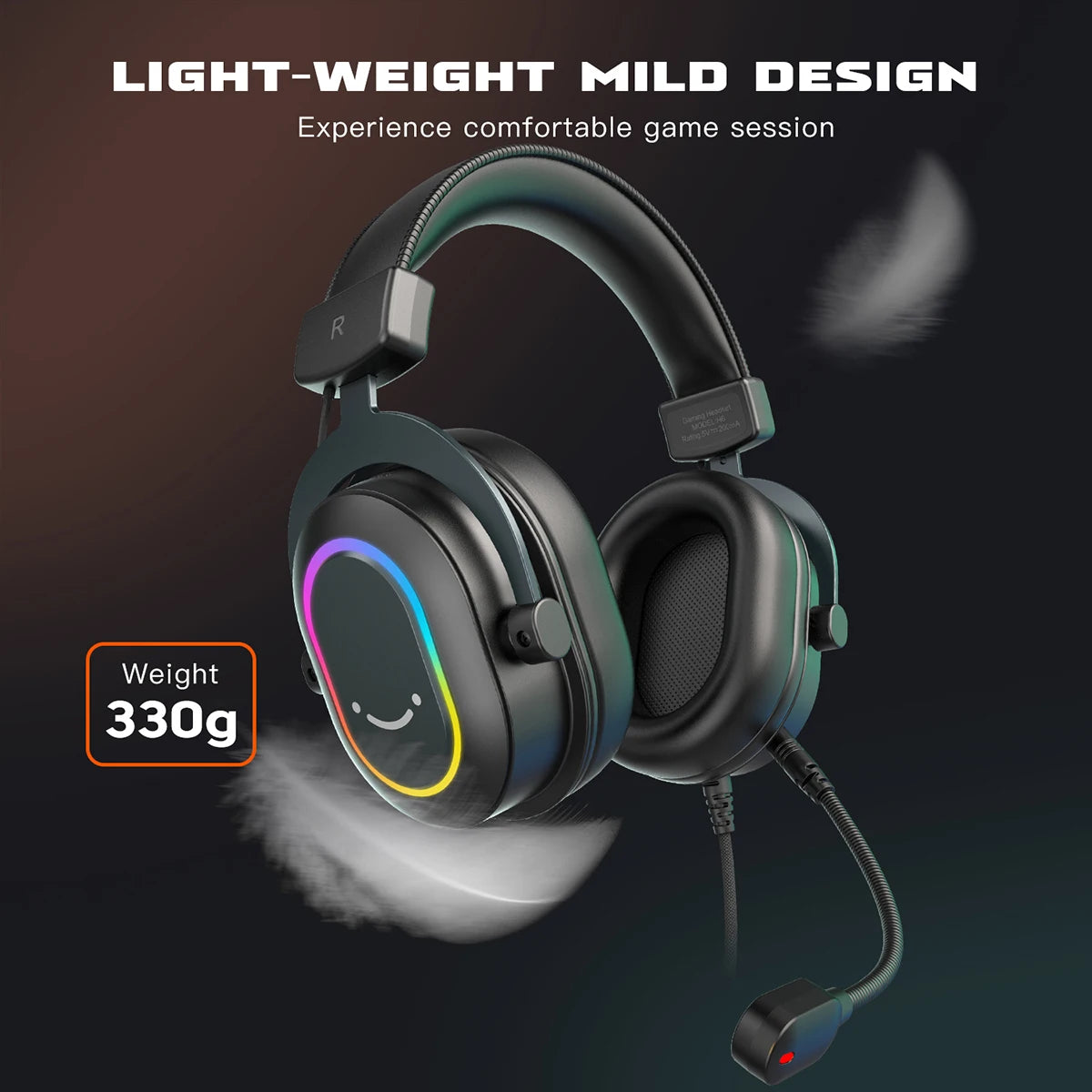 Gaming Headset with Mic Over-Ear Headphones
