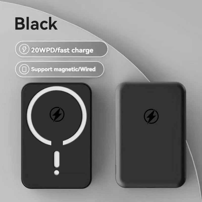 Magnetic Wireless Charger + Power Bank for iPhone 17/16/15/14/13/12