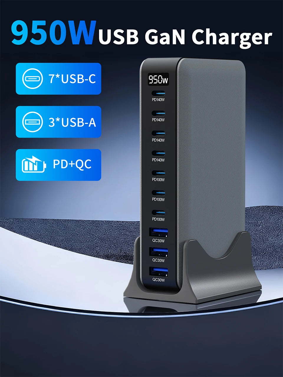 3.0 Multiport Fast Charging Station