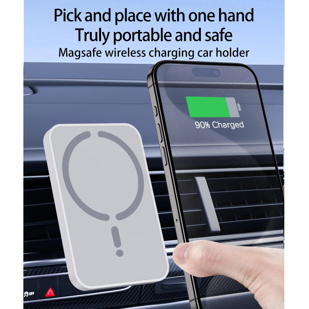 Car Phone Holder + Mount - Magnetic Wireless Charger