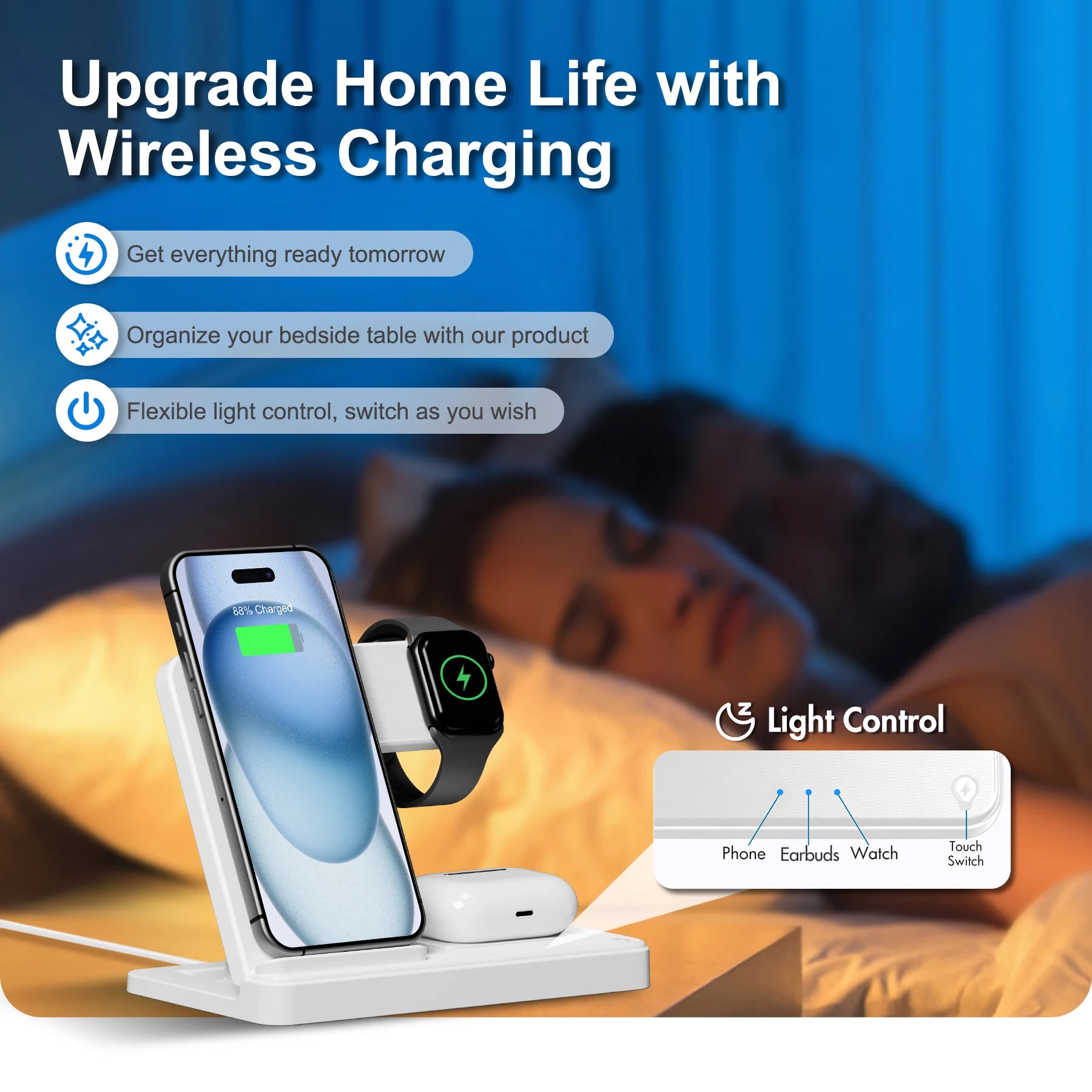 3 In 1 Magnetic Wireless Dock Station - Compatible with any devices