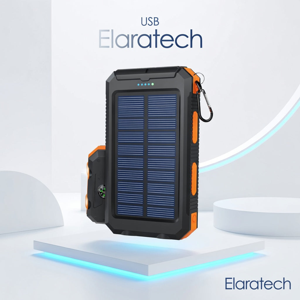 Solar Power Bank Portable - Waterproof